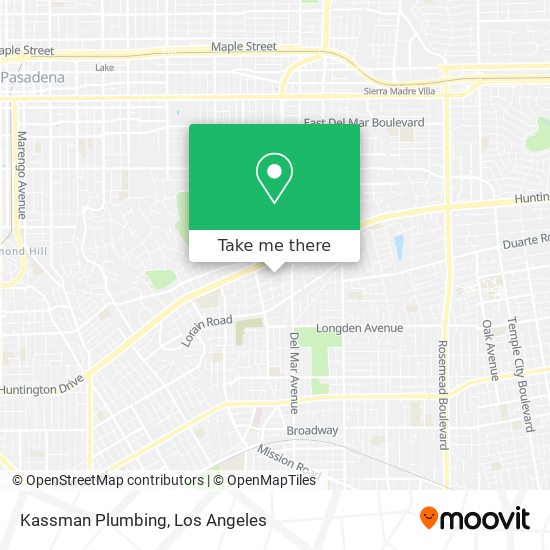 Mapa de Kassman Plumbing