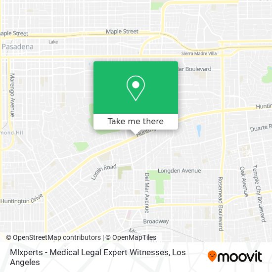 Mapa de Mlxperts - Medical Legal Expert Witnesses