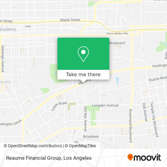 Reaume Financial Group map