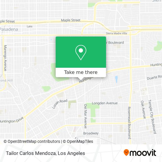 Tailor Carlos Mendoza map