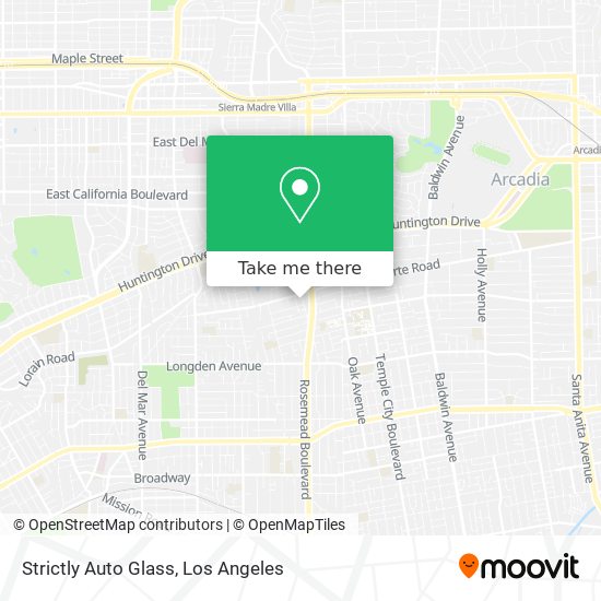 Mapa de Strictly Auto Glass