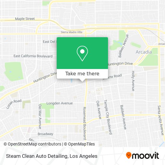 Mapa de Steam Clean Auto Detailing