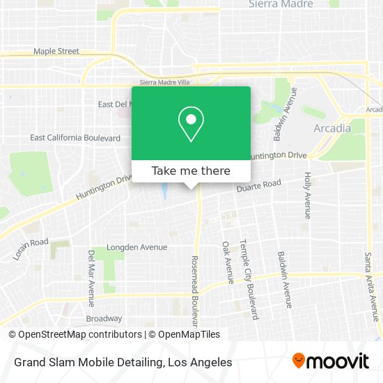 Mapa de Grand Slam Mobile Detailing