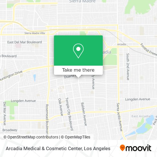 Arcadia Medical & Cosmetic Center map