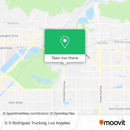 G O Rodriguez Trucking map