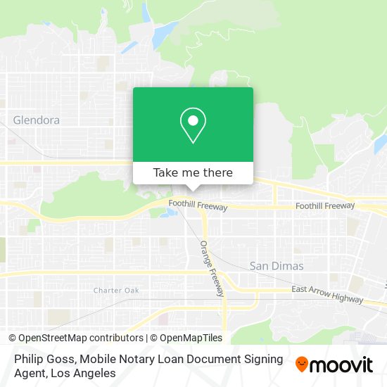 Philip Goss, Mobile Notary Loan Document Signing Agent map