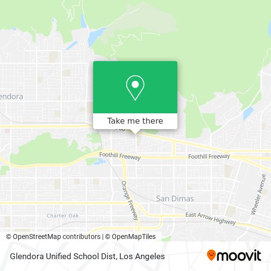 Glendora Unified School Dist map