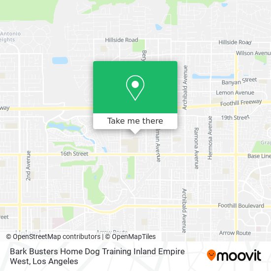 Bark Busters Home Dog Training Inland Empire West map