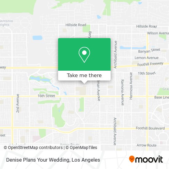 Mapa de Denise Plans Your Wedding