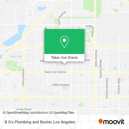 B G's Plumbing and Rooter map