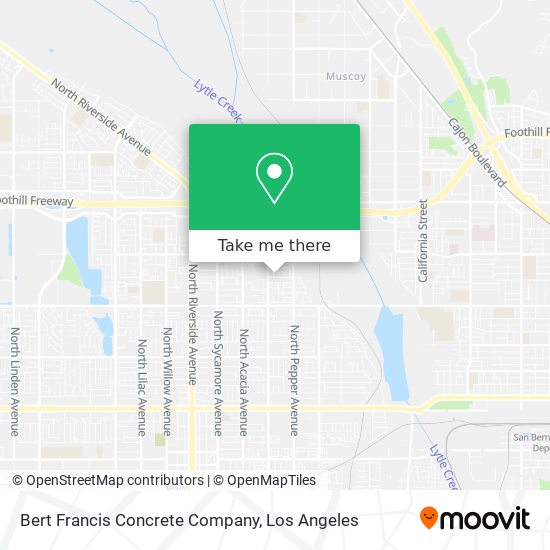 Mapa de Bert Francis Concrete Company