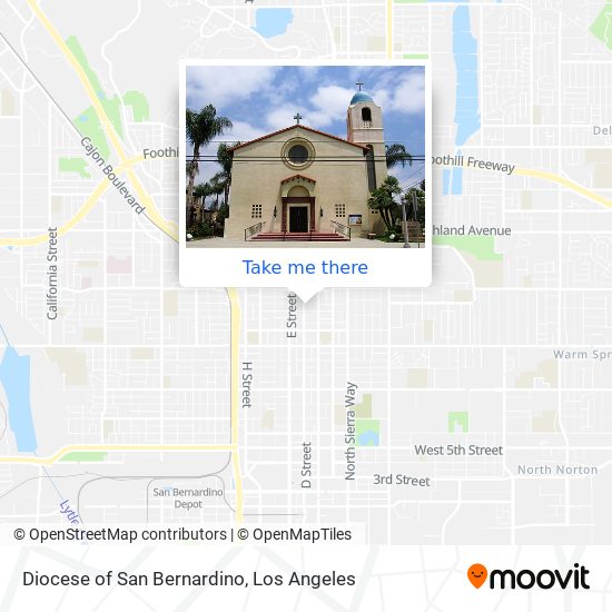 Diocese of San Bernardino map