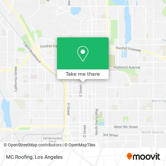 MC Roofing map