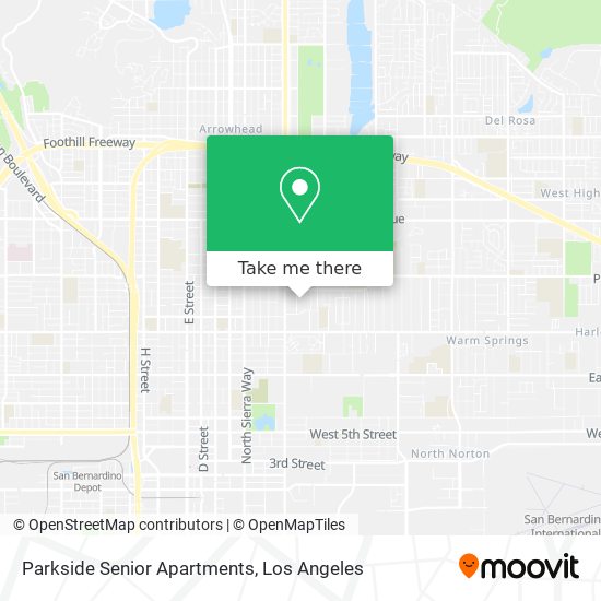 Mapa de Parkside Senior Apartments