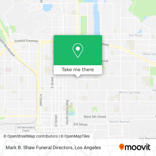 Mark B. Shaw Funeral Directors map