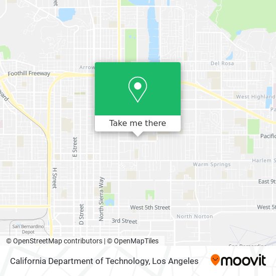 Mapa de California Department of Technology