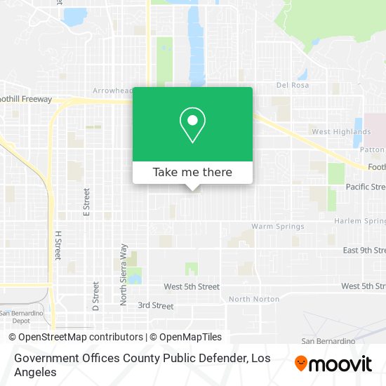 Government Offices County Public Defender map