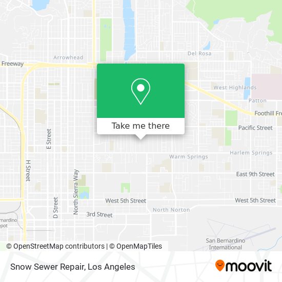 Snow Sewer Repair map