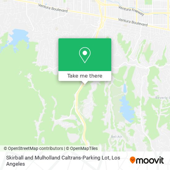 Mapa de Skirball and Mulholland Caltrans-Parking Lot