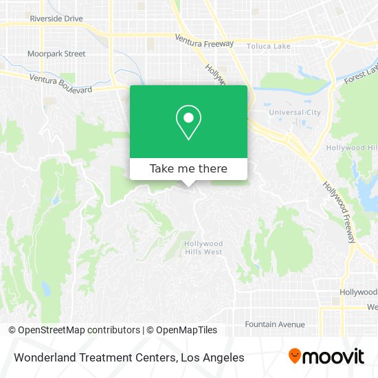 Wonderland Treatment Centers map