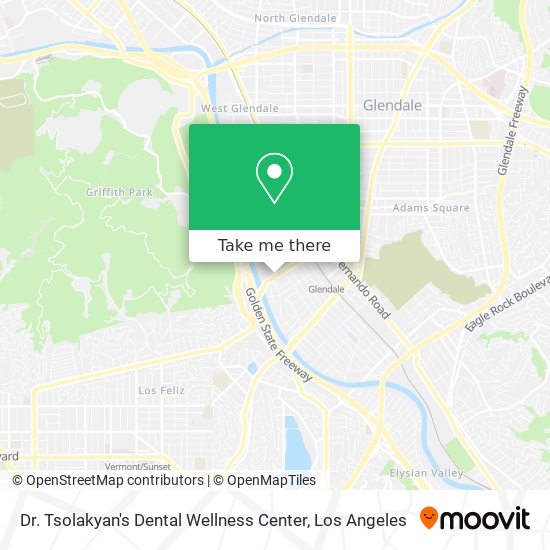 Dr. Tsolakyan's Dental Wellness Center map