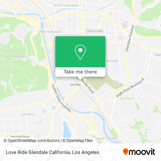 Love Ride Glendale California map