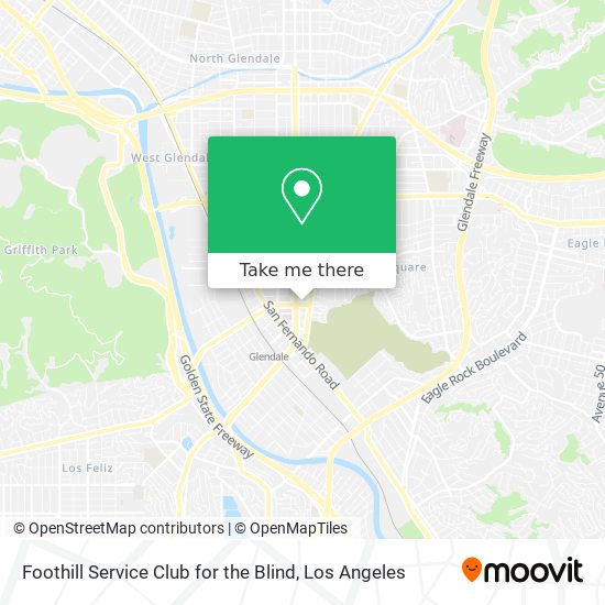 Mapa de Foothill Service Club for the Blind