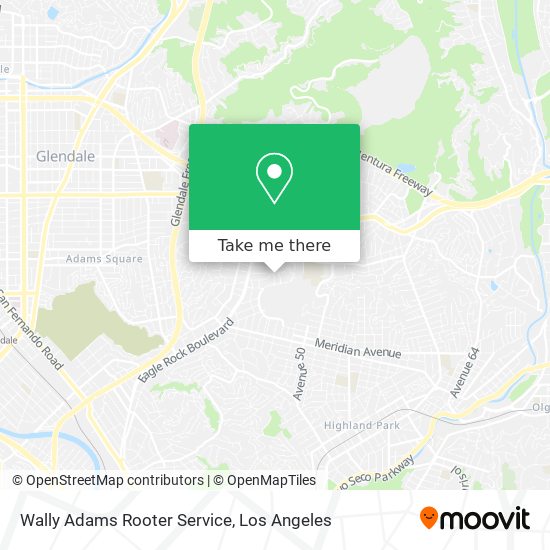 Wally Adams Rooter Service map