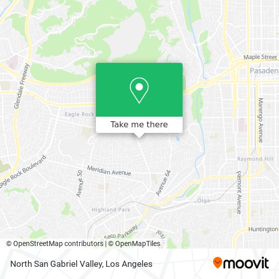 North San Gabriel Valley map