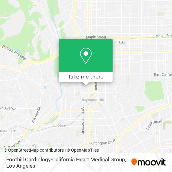 Foothill Cardiology-California Heart Medical Group map