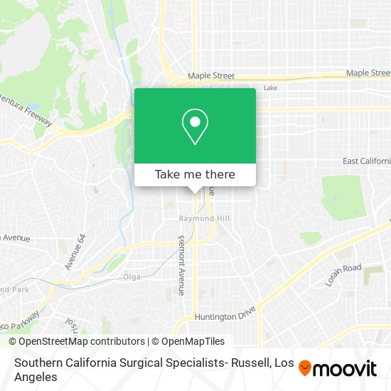 Mapa de Southern California Surgical Specialists- Russell
