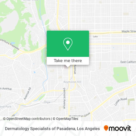 Dermatology Specialists of Pasadena map