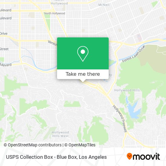 USPS Collection Box - Blue Box map