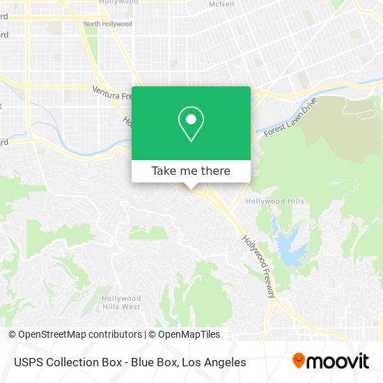 USPS Collection Box - Blue Box map