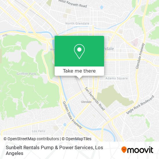 Sunbelt Rentals Pump & Power Services map