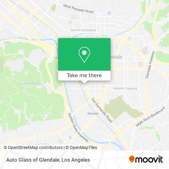 Auto Glass of Glendale map