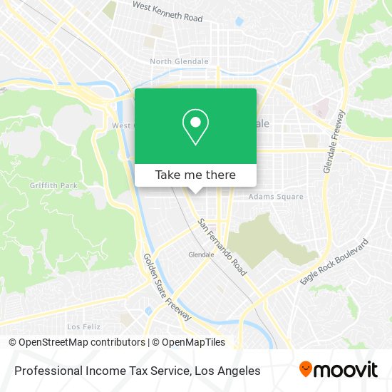 Professional Income Tax Service map