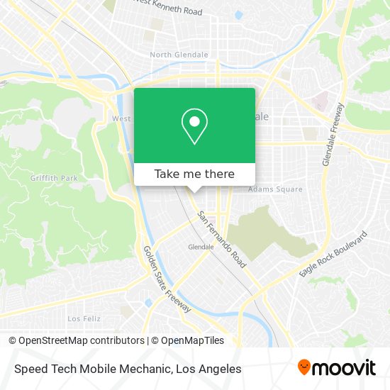 Speed Tech Mobile Mechanic map