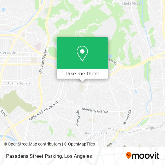 Pasadena Street Parking map