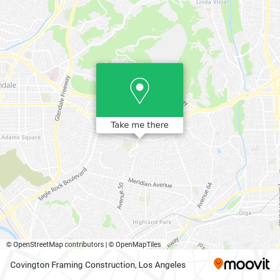 Covington Framing Construction map