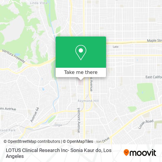 Mapa de LOTUS Clinical Research Inc- Sonia Kaur do