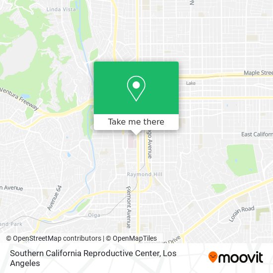 Southern California Reproductive Center map