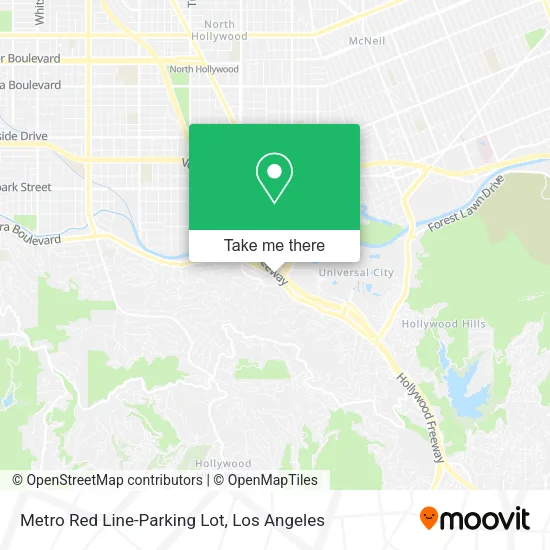 Mapa de Metro Red Line-Parking Lot
