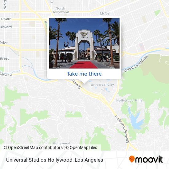 Universal Studios Hollywood map