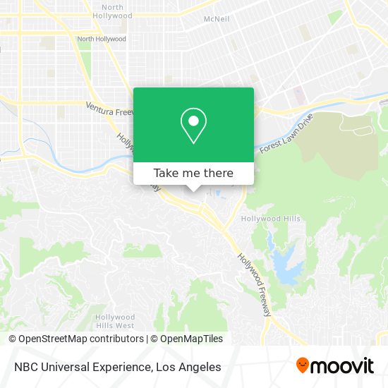 NBC Universal Experience map