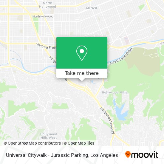 Universal Citywalk - Jurassic Parking map