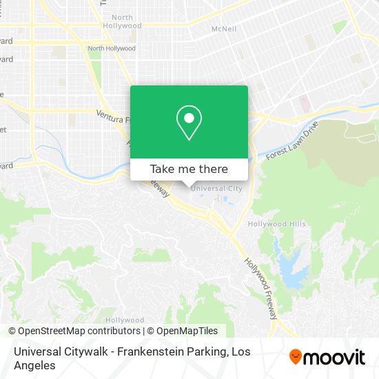 Universal Citywalk - Frankenstein Parking map