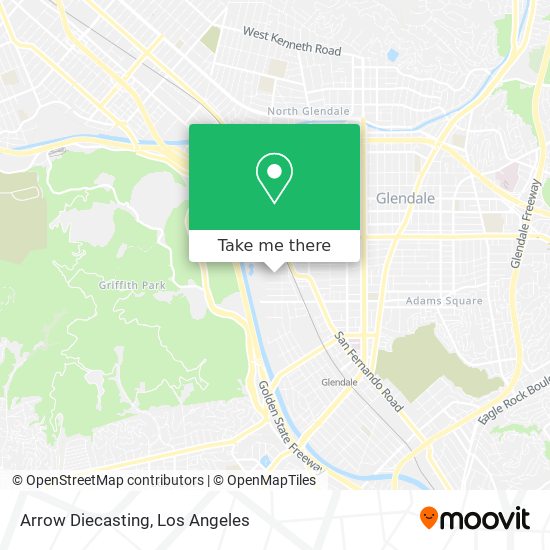 Mapa de Arrow Diecasting