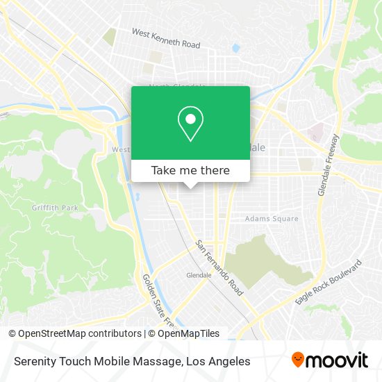 Mapa de Serenity Touch Mobile Massage