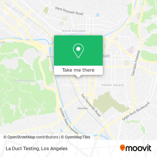 La Duct Testing map